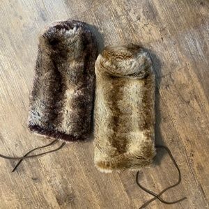 FUR Bottle bags decorative